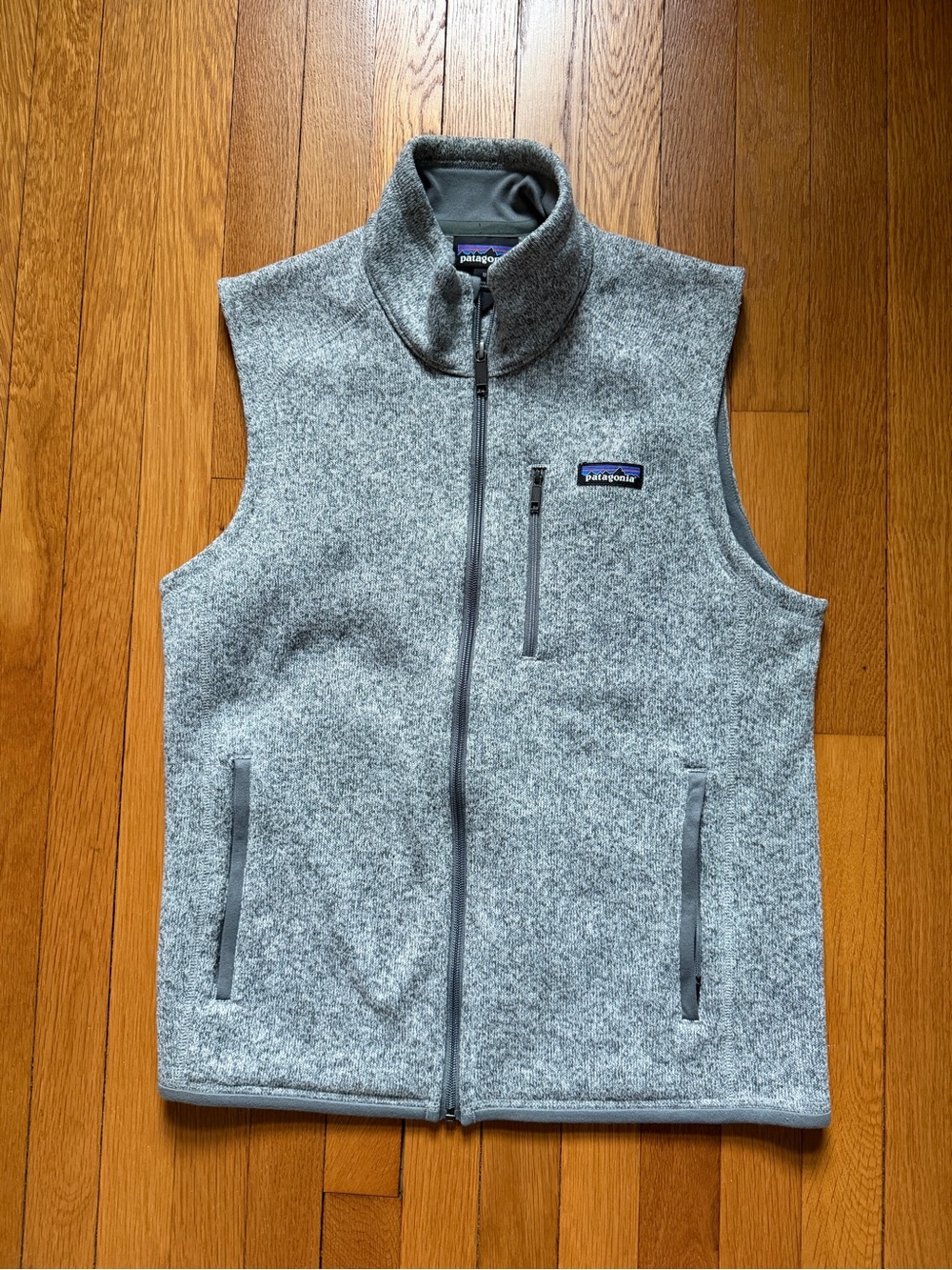 Patagonia Men’s Light Gray Better Sweater Full-Zip Fleece Vest